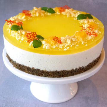 Julecheesecake med appelsin og kanel
