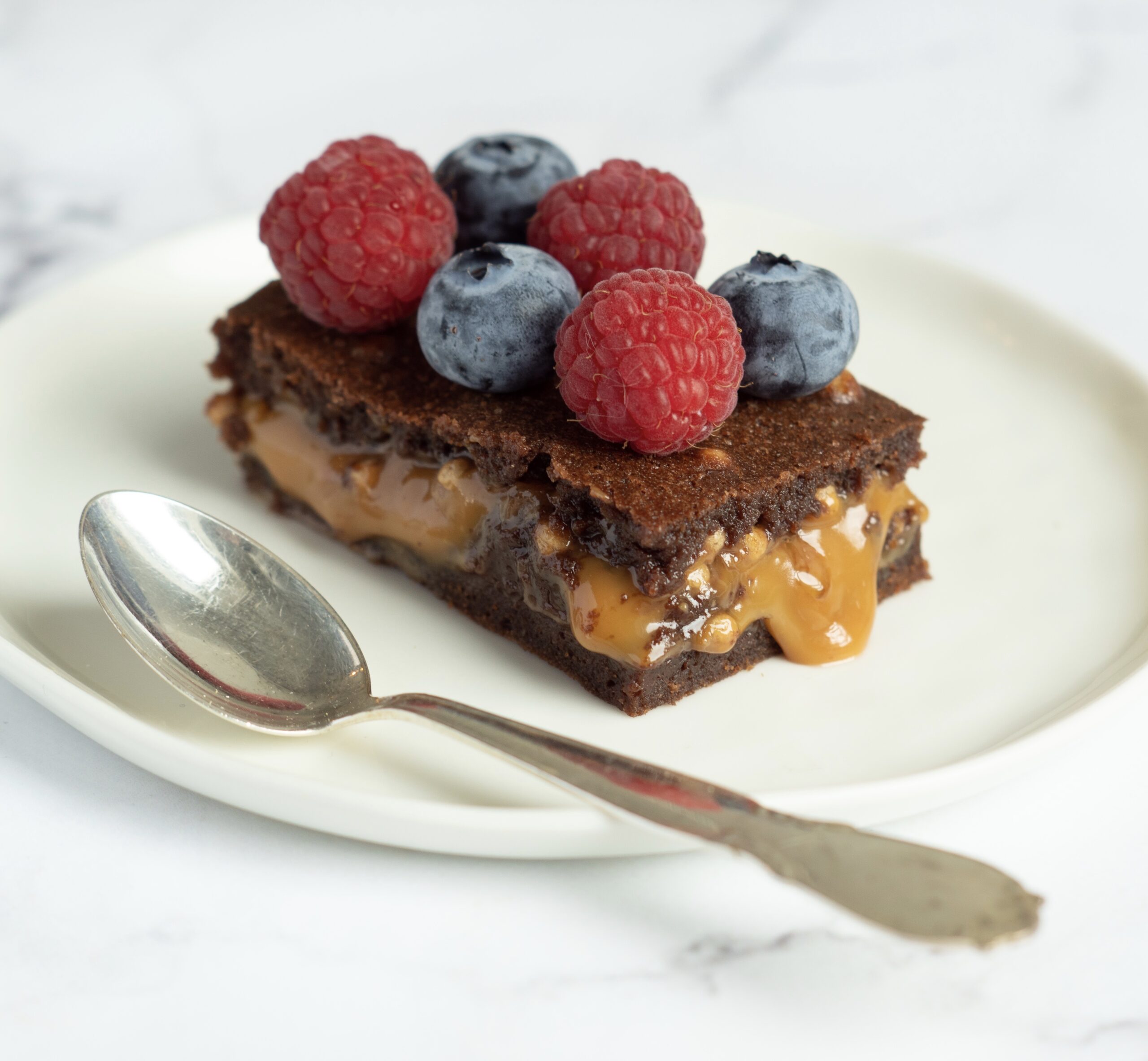 Brownie med karamel - skøn brownie opskrift med dulce de leche