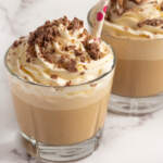Milkshake med vaniljeis og kaffe