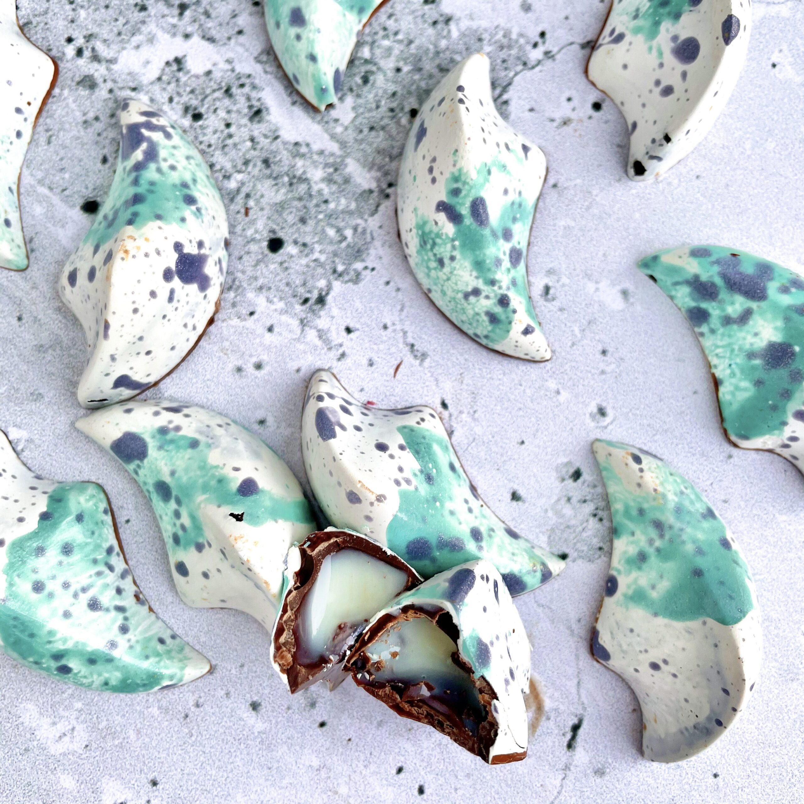 Fyldte chokolader med mint
