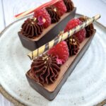 Portionsanrettet chokolade cheesecake