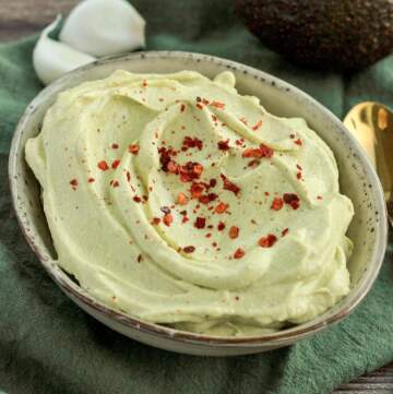 Avocadocreme med hytteost