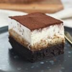 Tiramisu brownie - lækker kage med chokolade og kaffe