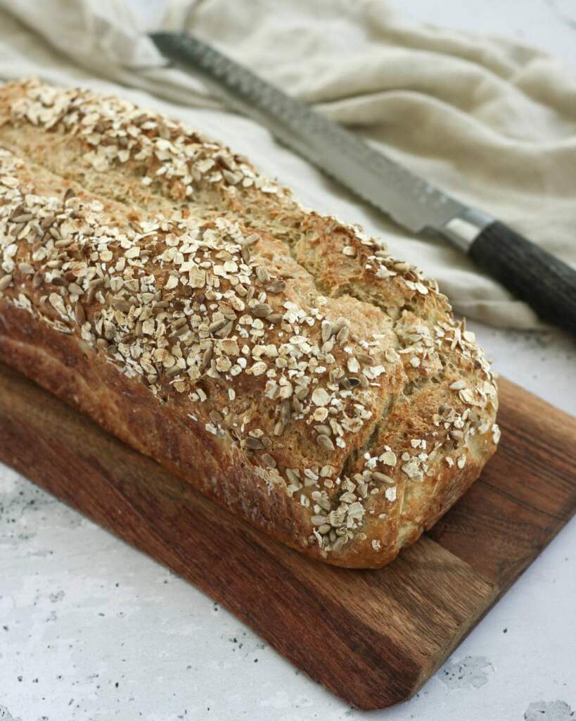 Franskbrød med havregryn - nemt franskbrød i form