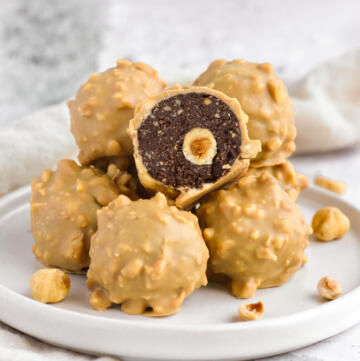 Hjemmelavet ferrero rocher med karamel